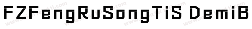 FZFengRuSongTiS DemiBold字体转换